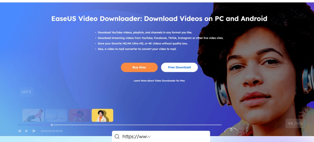 EaseUS Video Downloader without watermark