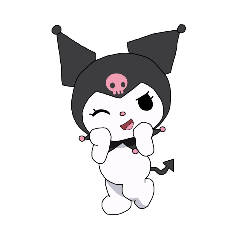 Happy Kuromi sanrio character