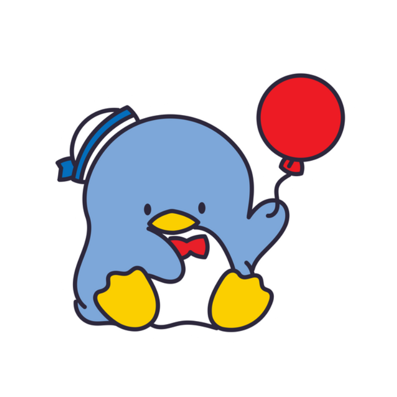Holding Red Balloon Tuxedo Sam sanrio characters