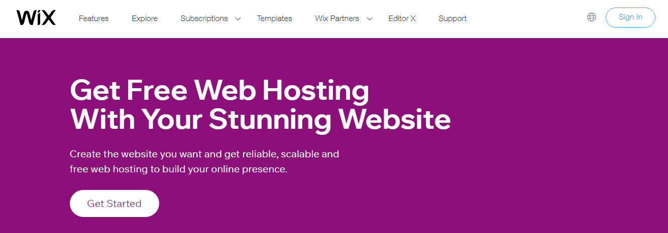 Wix hosting